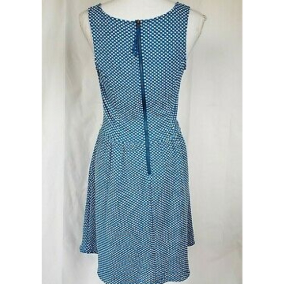 Anthropologie Maeve Caldera Blue Polka Dot Dress Small - Picture 3 of 6